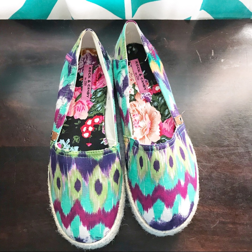 ROCK & CANDY Honolulu Multi-Color Espadrille Shoes